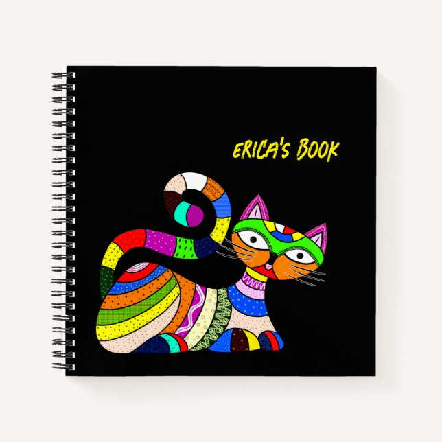 Colorful cat notebook (Front)