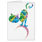 Colorful Cat On Crescent Moon (Front)