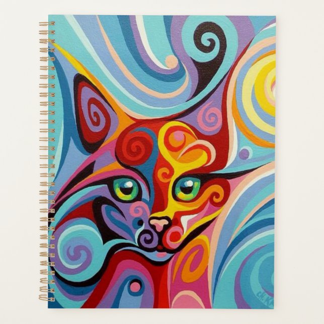 Colorful cat planner (Front)