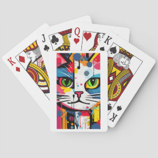 Colorful Cat Poker Cards
