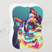 Colorful cat pop art (Front/Back)