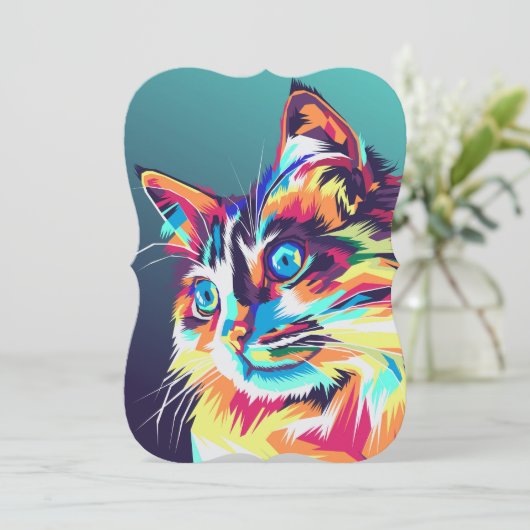 Colorful cat pop art (Standing Front)