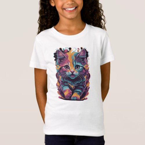 Colorful Cat Shirt design