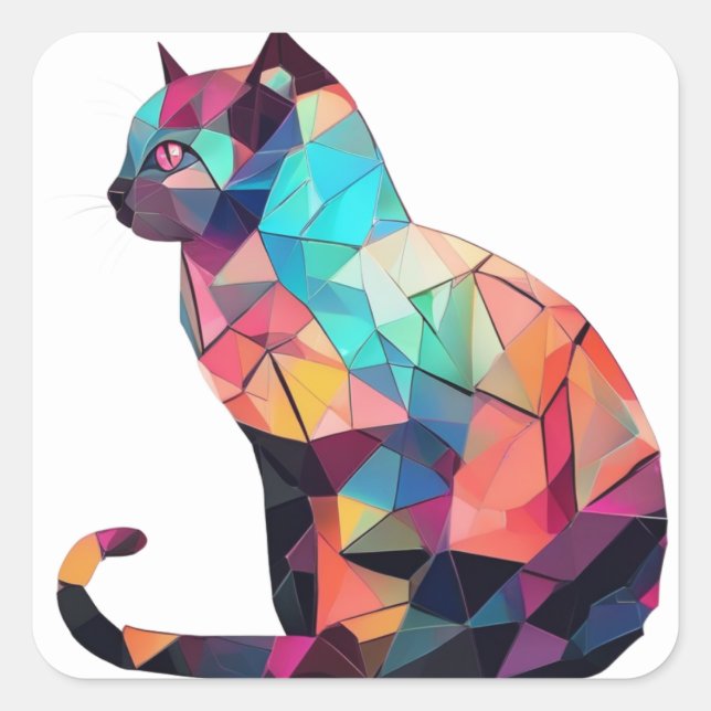 Colorful Cat Stickers (Front)