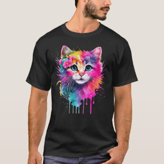 Colorful Cat T-Shirt