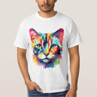 Colorful Cat T-Shirt