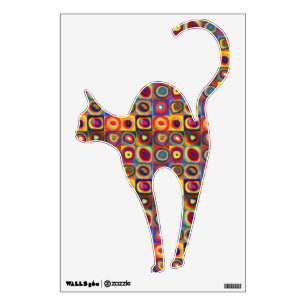 Colorful Cat Wall Decal