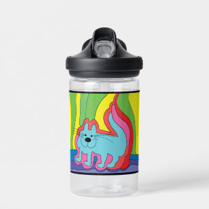 Colorful Cat Water Bottle