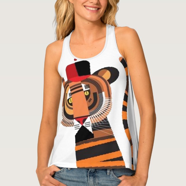 colorful cat Women's Tank Top (Front)