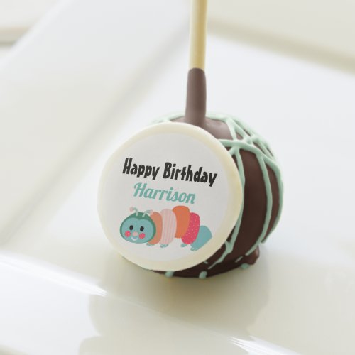 Colorful Caterpillar Kids Birthday Cake Pops