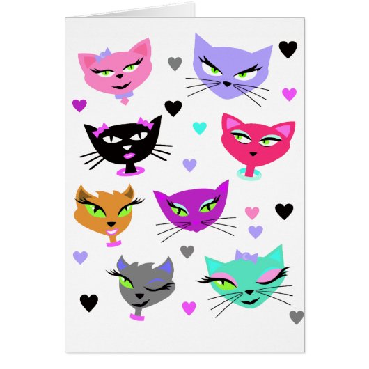 Colorful Cats Cards (Front)