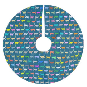 Colorful Cats - Christmas Tree Skirt