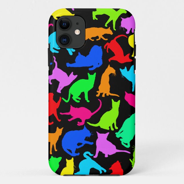 Colorful Cats Collage Case-Mate iPhone Case (Back)