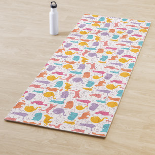 Colorful Cats Cute Yoga Mat