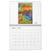 Colorful Cats Fun Cute Whimsical 2022 Kitty Art Calendar (Feb 2025)