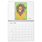 Colorful Cats Fun Cute Whimsical 2022 Kitty Art Calendar (Mar 2025)