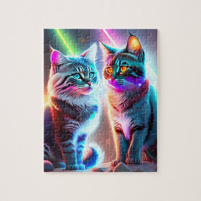 Colorful Cats Jigsaw Puzzle (Vertical)