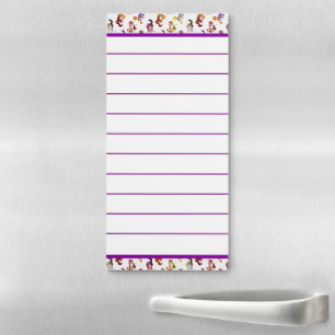 Colorful cats magnetic notepad