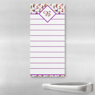 Colorful cats magnetic notepad