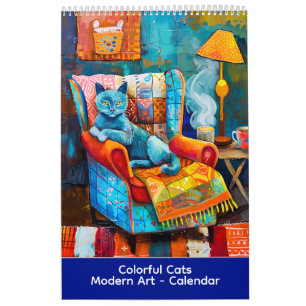 Colorful Cats – Modern Art Calendar