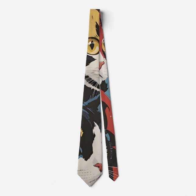 Colorful Cats  Neck Tie (Front)
