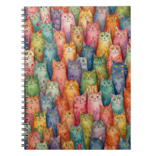 Colorful Cats Notebook – Whimsical Feline Design
