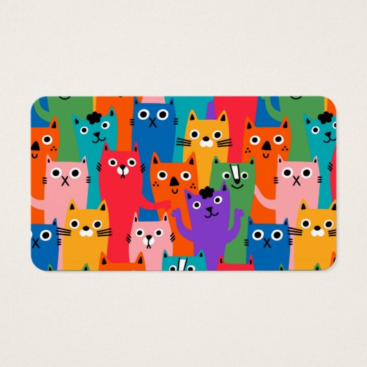 Colorful cats pattern (Front)