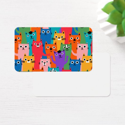 Colorful cats pattern (Desk)