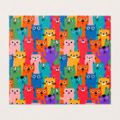 Colorful cats pattern (Outside Unfolded)
