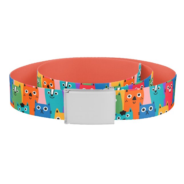 Colorful cats pattern belt (Coil)