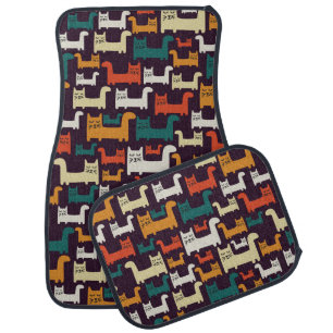 Colorful Cats pattern car floor mats