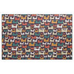 Colorful Cats Pattern fabric