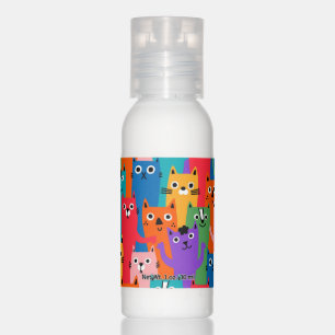 Colorful cats pattern hand lotion