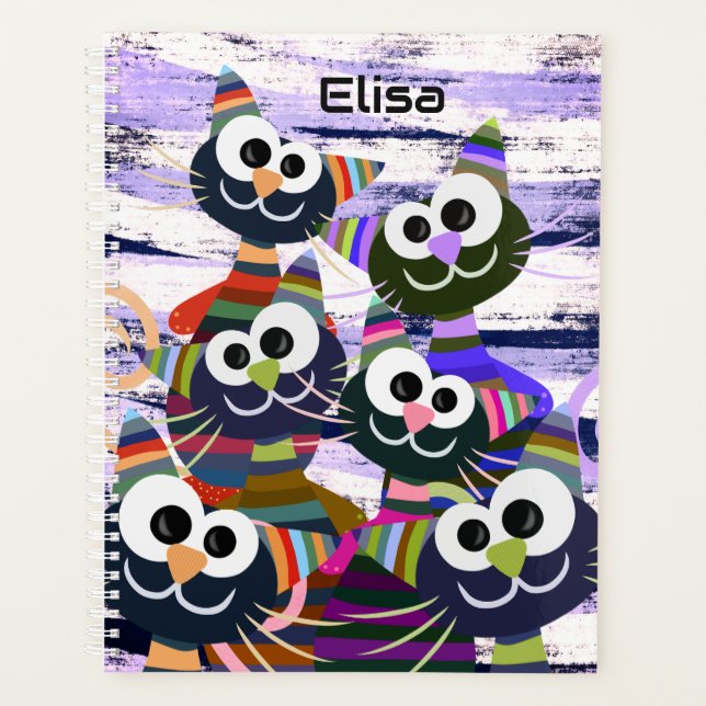Colorful cats planner (Front)