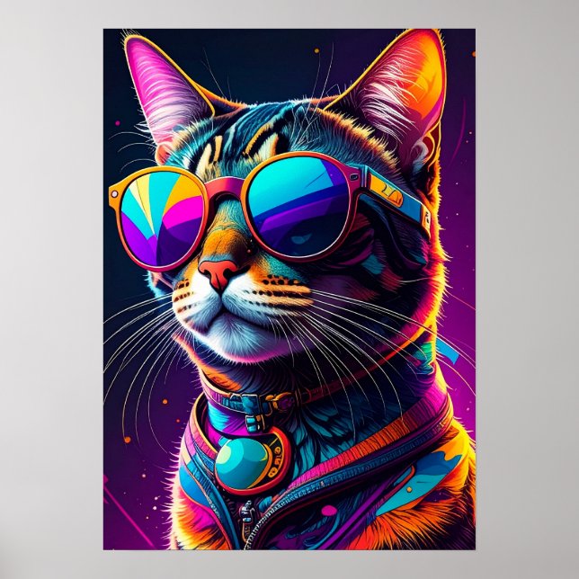 colorful cats poster (Front)