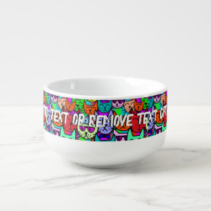 Colorful Cats Soup Mug