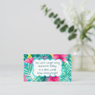 Colorful Caught Being Awesome Appreciation Business Card