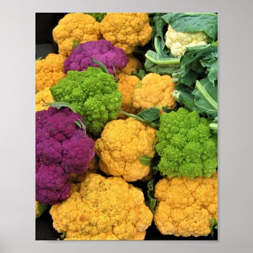 Colorful Cauliflower Autumn Decor