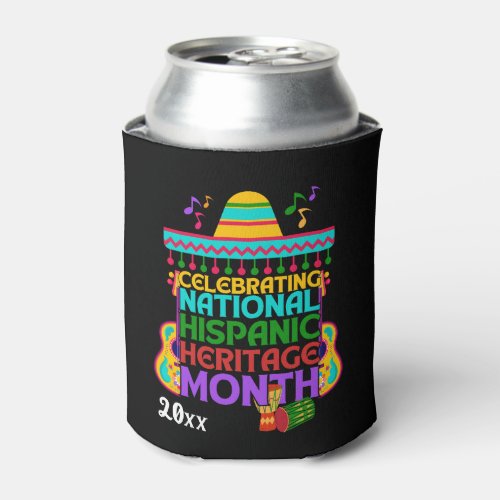 Colorful CELEBRATING HISPANIC HERITAGE MONTH Can Cooler