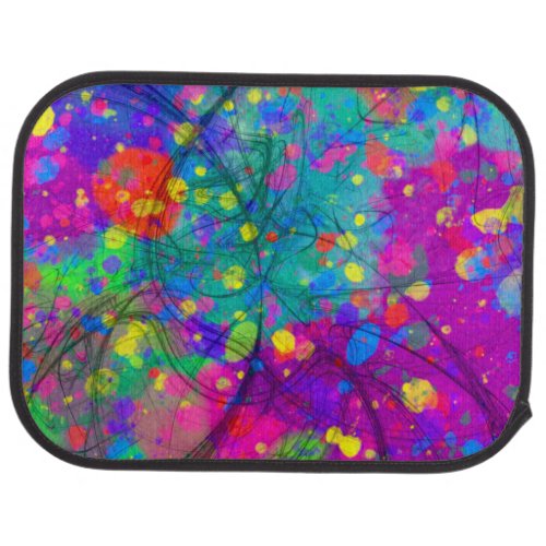 Colorful Celebration Abstract Car Floor Mat