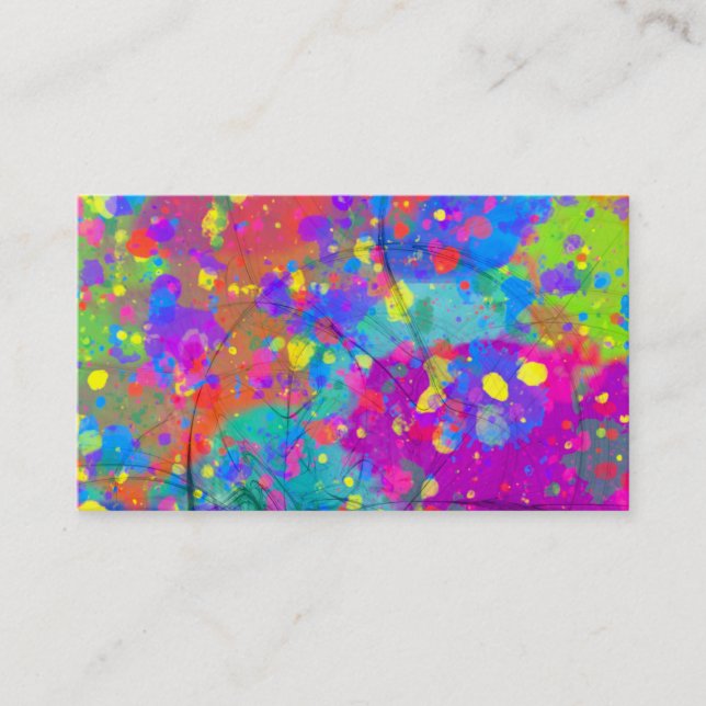 Colorful Celebration Business Card (Front)