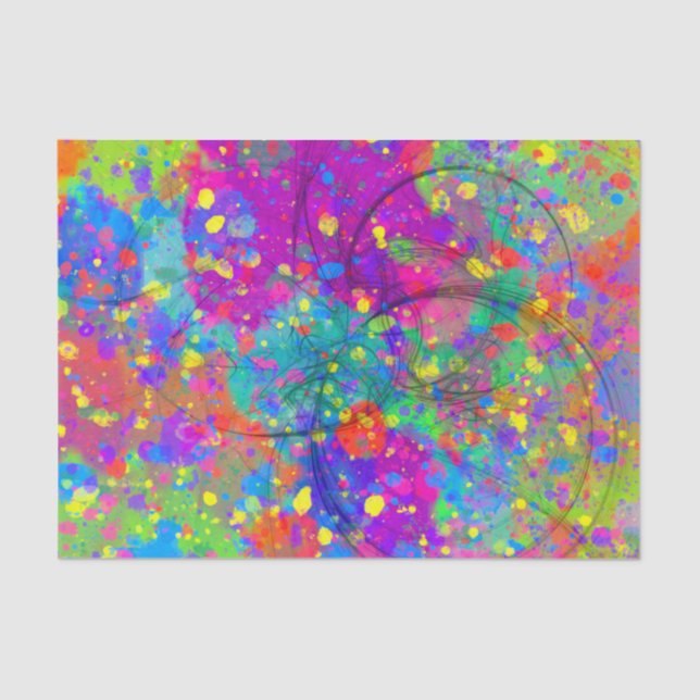Colorful Celebration Tissue Paper (Front)