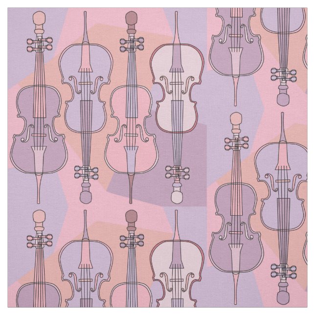 Colorful Cello Pattern Fabric (Swatch)