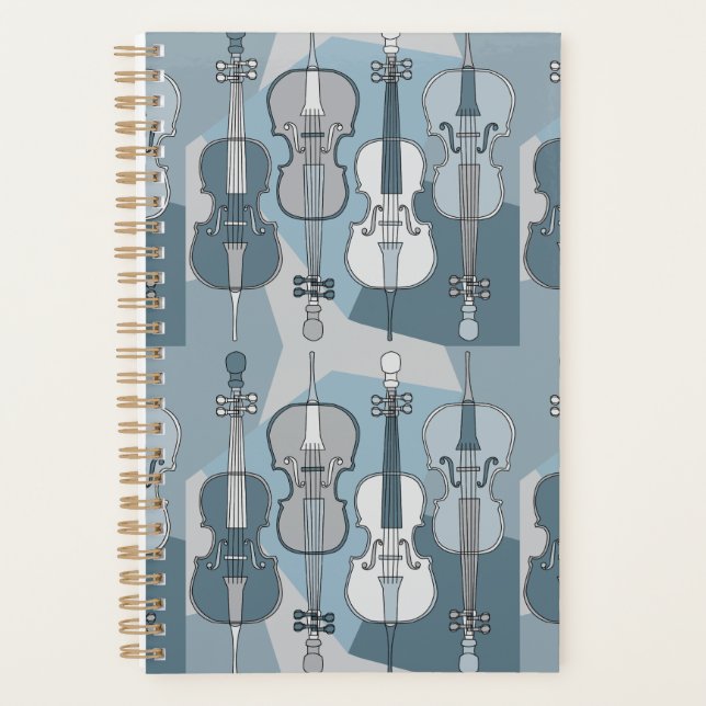 Colorful Cello Pattern Planner (Front)