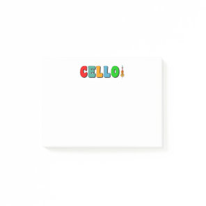 Colorful Cello Post-it Notes