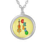 Colorful Cello Necklace
