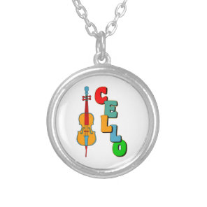 Colorful Cello Silver Plated Necklace