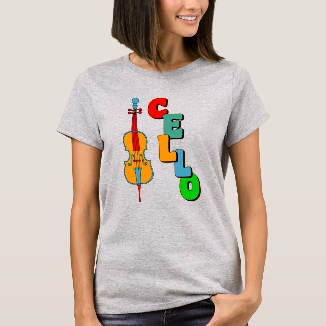Colorful Cello T-Shirt (Front)