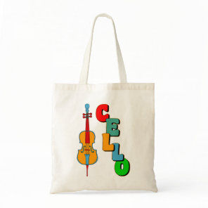 Colorful Cello Tote Bag
