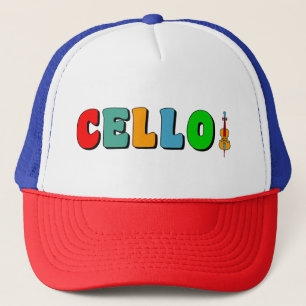 Colorful Cello Trucker Hat